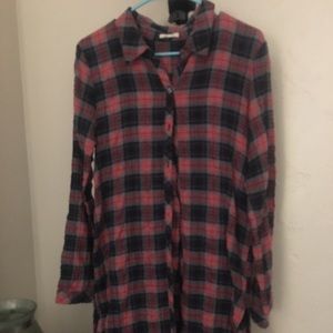 Plaid shirt/dress
